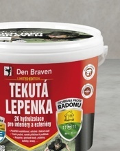 DEN BRAVEN TEKUTÁ LEPENKA 2K HYDROIZOLACE PRO INTERIÉRY A EXTERIÉRY 14 KG