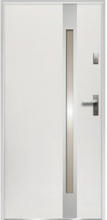 O.K. DOORS OCELOVÉ VCHODOVÉ DVEŘE TEMIDAS INOX P55 BÍLÉ