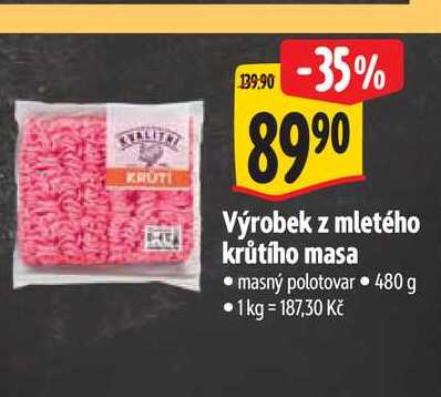  mleté krůtí maso 480 g