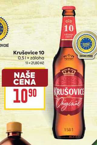Krušovice 10 0,5l