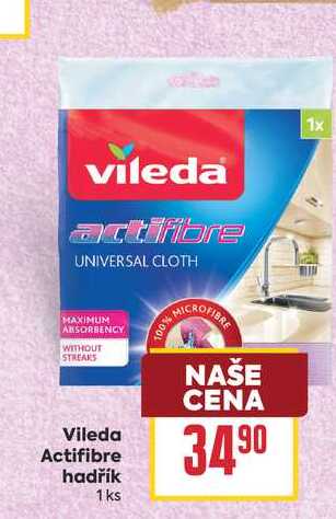 Vileda Actifibre hadřík 1ks