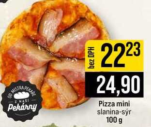 Pizza mini slanina-sýr 100 g 