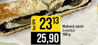 Makový závin švestka 190 g