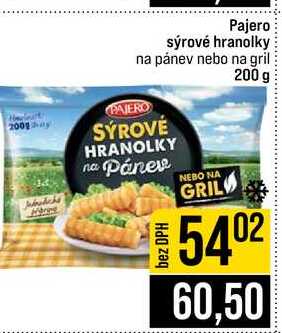 Pajero sýrové hranolky na pánev nebo na gril 200 g 