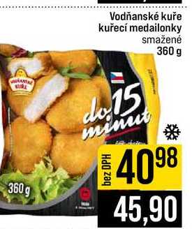 Vodňanské kuře kuřecí medailonky smažené 360 g