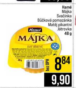Hamé Májka Svačinka Bůčková pomazánka Hame Matěj pikantni Játrovka 48 g