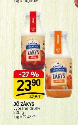 JČ ZÁKYS vybrané druhy 330 g