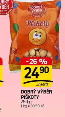DOBRÝ VÝBĚR PIŠKOTY 250 g