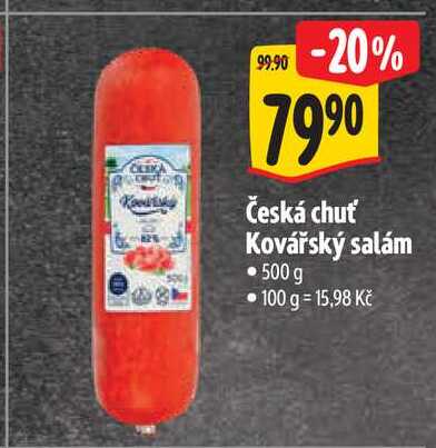  Česká chuť Kovářský salám 500 g  