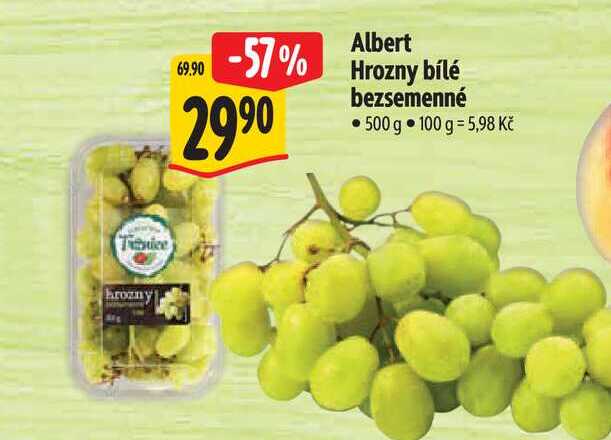 Albert Hrozny bílé bezsemenné 500 g