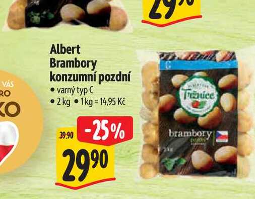 Albert Brambory konzumní pozdní varný typ C 2 kg