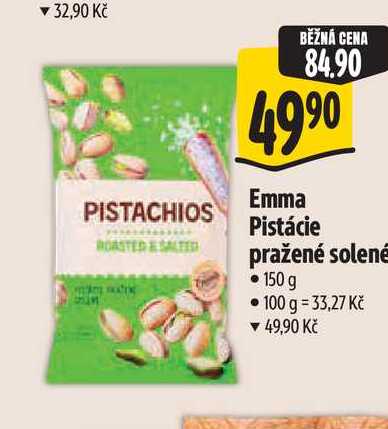 Emma Pistácie pražené solené 150 g