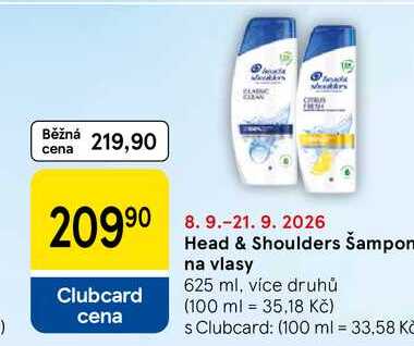 Head & Shoulders Šampon na vlasy, 625 ml, více druhů