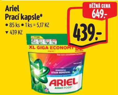 Ariel Prací kapsle, 85 ks