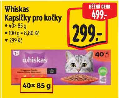 Whiskas Kapsičky pro kočky, 40x 85 g