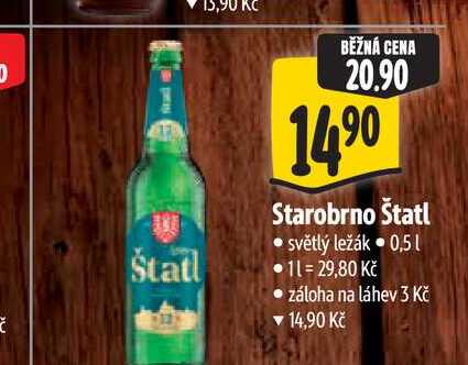 Starobrno Štatl 0,5 l