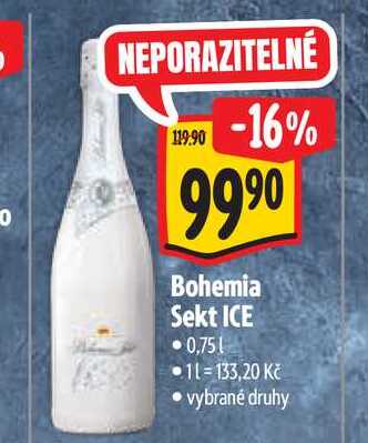 Bohemia Sekt ICE 0,75 l