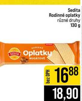 Sedita Rodinné oplatky různé druhy 130 g
