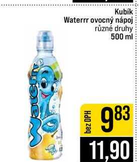 Kubík Waterrr ovocný nápoj různé druhy 500 ml