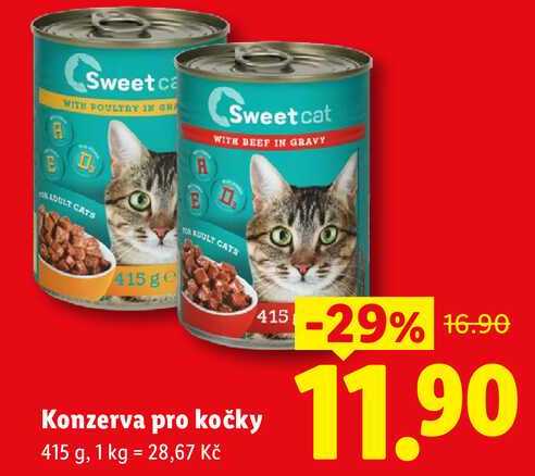 Konzerva pro kočky, 415 g