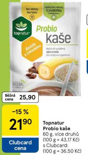 Topnatur Probio kaše, 60 g, více druhů