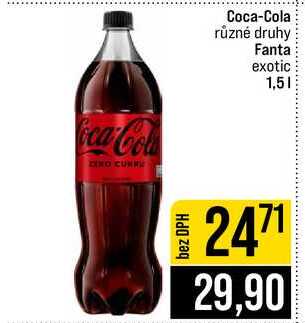Coca-Cola různé druhy Fanta exotic 1,5l