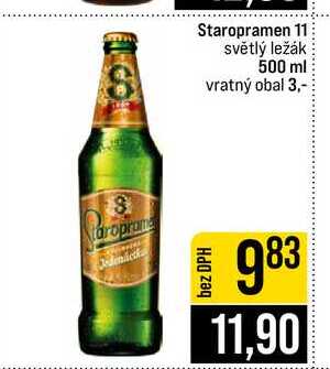 Staropramen 11 světlý ležák 500 ml