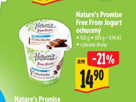  Nature's Promise Free From Jogurt ochucený 150 g 