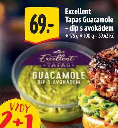 Excellent Tapas Guacamole -dip s avokádem, 175 g