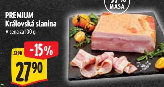 PREMIUM Královská slanina, cena za 100 g