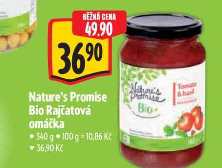   Nature's Promise Bio Rajčatová omáčka 340 g 