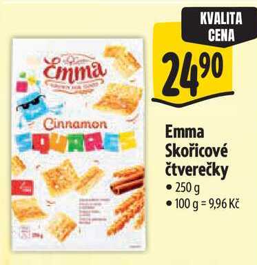 Emma Skořicové čtverečky, 250 g 