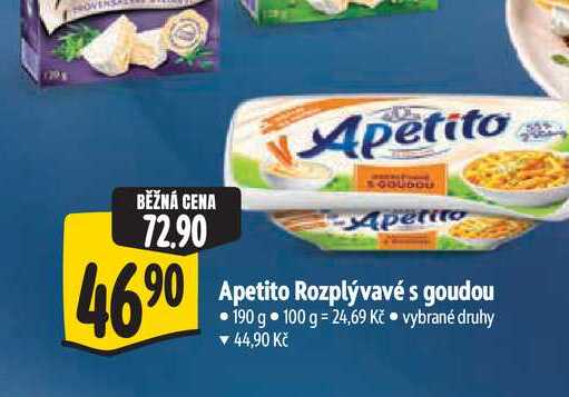 Apetito Rozplývavé s goudou 190 g