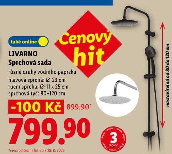 LIVARNO Sprchová sada 
