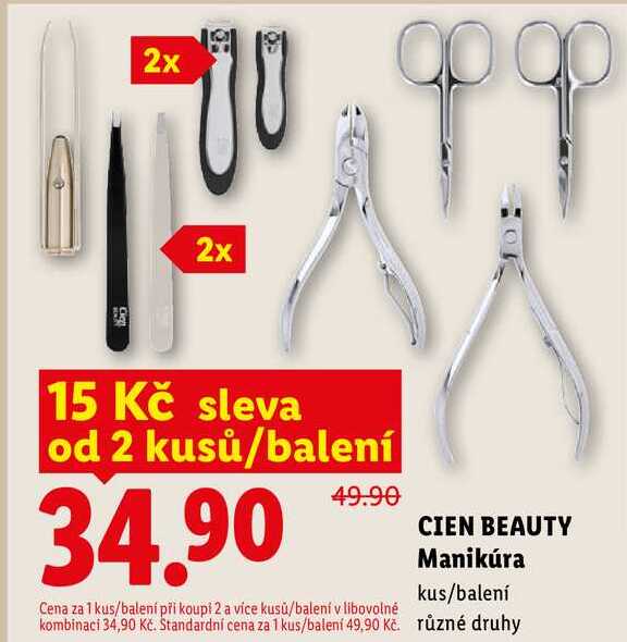 CIEN BEAUTY Manikúra, kus/balení různé druhy 
