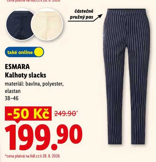 ESMARA Kalhoty slacks