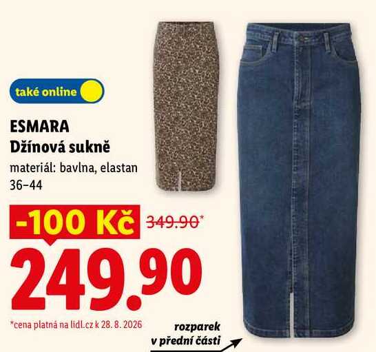 ESMARA Džínová sukně