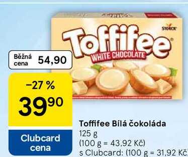 Toffifee Bílá čokoláda, 125 g