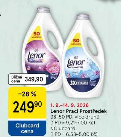 Lenor Prací prostředek, 38-50 PD, více druhů