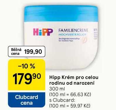 Hipp Krém pro celou rodinu od narození, 300 ml