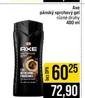 Axe pánský sprchový gel různé druhy 400 ml