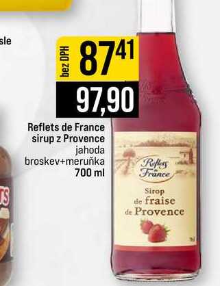 Reflets de France sirup z Provence jahoda broskev+meruňka 700 ml 