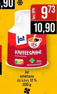 Ja! smetana do kávy 12% 200 g