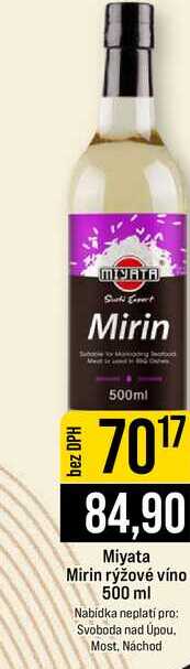 Miyata Mirin rýžové víno 500 ml 