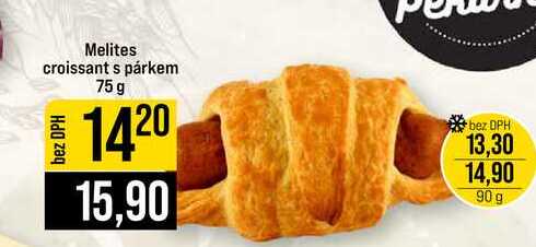 Melites croissant s párkem 75g
