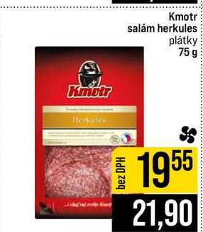 Kmotr salám herkules plátky 75 g