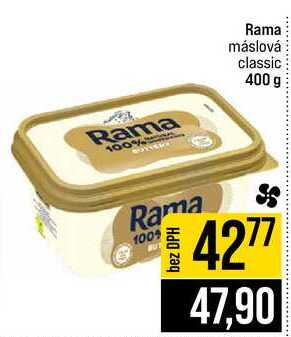 Rama máslová classic 400 g  v akci