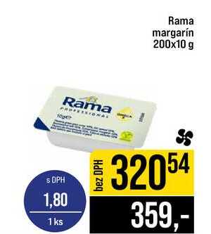 Rama margarín 200x10 g  v akci