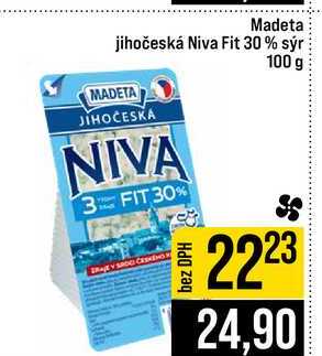 Madeta jihočeská Niva Fit 30% sýr 100 g