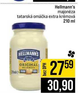 Hellmann's majonéza tatarská omáčka extra krémová 210 ml